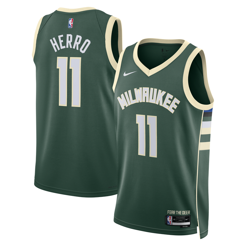 Tyler Herro Milwaukee Bucks Basketball Jersey, Hunter Green Sportswear Jersey Shirt, Sleeveless Athletic Tank Jersey, Casual Gift for Men