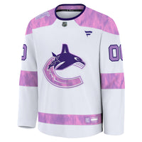 Vancouver Canucks Hockey Jersey, White Sportswear Jersey Shirt, Long Sleeve Hockey Sweater Jersey, Casual Gift for Men, Style 202532997
