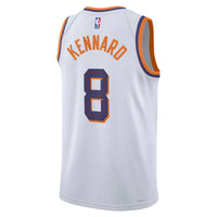 Luke Kennard Phoenix Suns Basketball Jersey, White Swingman Sportswear Jersey Shirt, Sleeveless Athletic Tank Jersey, Casual Gift for Men