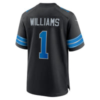 Jameson Williams Detroit Lions Football Jersey, Black Game Sportswear Jersey Shirt, Lightweight Breathable Athletic Jersey, Casual Gift for Men