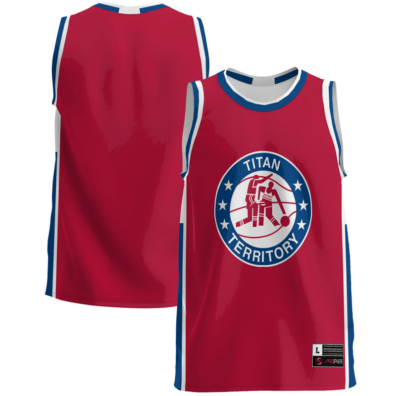 Detroit Mercy Titans Basketball Jersey, Blue Lightweight Sportswear Jersey Shirt, Sleeveless Athletic Tank Jersey, Casual Gift for Men
