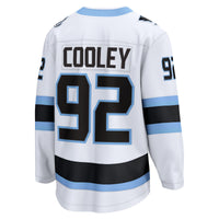 Logan Cooley Utah Mammoth Hockey Jersey, White Breakaway Away Sportswear Jersey Shirt, Long Sleeve Hockey Sweater Jersey, Casual Gift for Men