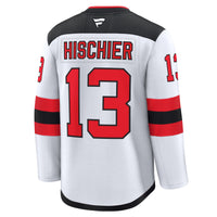 Nico Hischier New Jersey Devils Hockey Jersey, White Premium Sportswear Jersey Shirt, Long Sleeve Hockey Sweater Jersey, Casual Gift for Men