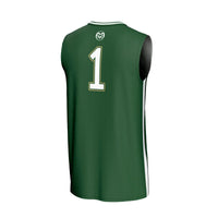 Colorado State Rams Basketball Jersey, Green Fashion Lightweight Sportswear Jersey Shirt, Sleeveless Athletic Tank Jersey, Casual Gift for Men