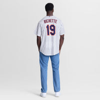 Bo Bichette New York Mets Baseball Jersey, White Replica Sportswear Jersey Shirt, Lightweight Breathable Athletic Jersey, Casual Gift for Men
