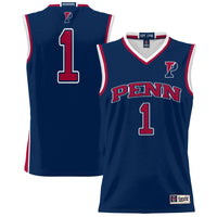 Pennsylvania Quakers Lightweight Basketball Jersey, Navy Sportswear Jersey Shirt, Sleeveless Athletic Tank Jersey, Casual Gift for Men