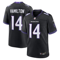 Kyle Hamilton Baltimore Ravens Football Jersey, Black Game Sportswear Jersey Shirt, Lightweight Breathable Athletic Jersey, Casual Gift for Men