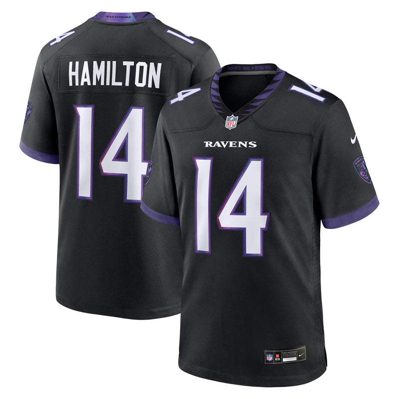 Kyle Hamilton Baltimore Ravens Football Jersey, Black Game Sportswear Jersey Shirt, Lightweight Breathable Athletic Jersey, Casual Gift for Men