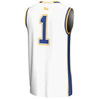 Pitt Panthers Basketball Jersey, White Lightweight Sportswear Jersey Shirt, Sleeveless Athletic Tank Jersey, Casual Gift for Men