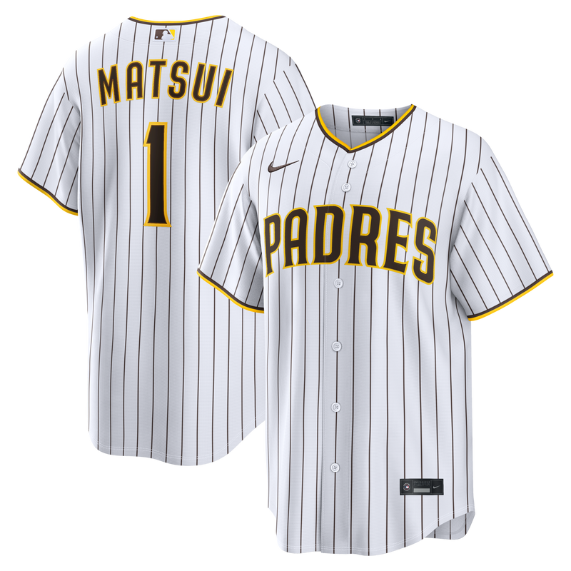 Yuki Matsui San Diego Padres Baseball Jersey, White Replica Sportswear Jersey Shirt, Lightweight Breathable Athletic Jersey, Casual Gift for Men