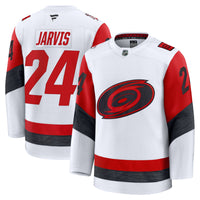 Seth Jarvis Carolina Hurricanes Hockey Jersey, White Premium Sportswear Jersey Shirt, Long Sleeve Hockey Sweater Jersey, Casual Gift for Men