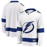 Tampa Bay Lightning Hockey Jersey, White Breakaway Away Sportswear Jersey Shirt, Long Sleeve Hockey Sweater Jersey, Casual Gift for Men