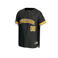 Missouri Tigers Baseball Jersey, Black Sportswear Jersey Shirt, Lightweight Breathable Athletic Jersey, Casual Gift for Men, Style 202415170
