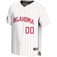 Oklahoma Sooners Baseball Jersey, White Sportswear Jersey Shirt, Lightweight Breathable Athletic Jersey, Casual Gift for Men, Style 200097208