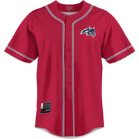 Stony Brook Seawolves Baseball Jersey, Red Lightweight Sportswear Jersey Shirt, Lightweight Breathable Athletic Jersey, Casual Gift for Men