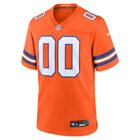 Denver Broncos Football Jersey, Orange Game Throwback Sportswear Jersey Shirt, Lightweight Breathable Athletic Jersey, Casual Gift for Men