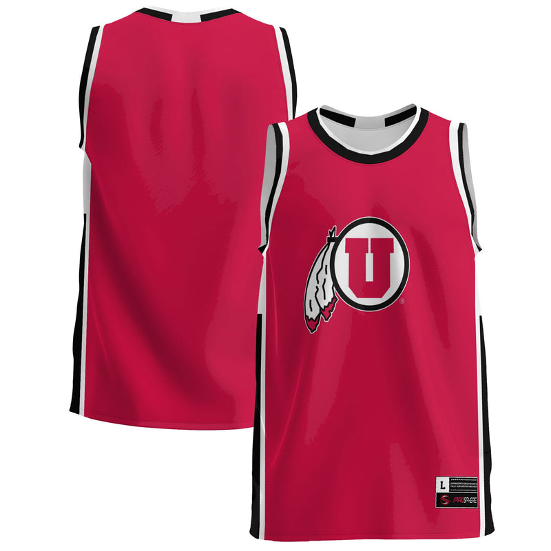 Utah Utes Basketball Jersey, Red Lightweight Sportswear Jersey Shirt, Sleeveless Athletic Tank Jersey, Casual Gift for Men