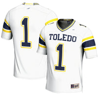 Toledo Rockets Football Jersey, White Sportswear Jersey Shirt, Lightweight Breathable Athletic Jersey, Casual Gift for Men
