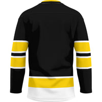 Appalachian State Mountaineers Hockey Jersey, Black Sportswear Jersey Shirt, Long Sleeve Hockey Sweater Jersey, Casual Gift for Men