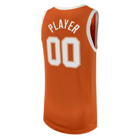 Texas Longhorns Basketball Jersey, Orange Replica Sportswear Jersey Shirt, Sleeveless Athletic Tank Jersey, Casual Gift for Men