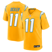 Cameron Dicker Los Angeles Chargers Football Jersey, Gold Sportswear Jersey Shirt, Lightweight Breathable Athletic Jersey, Casual Gift for Men
