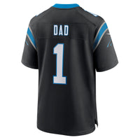Number Dad Carolina Panthers Football Jersey, Black Game Sportswear Jersey Shirt, Lightweight Breathable Athletic Jersey, Casual Gift for Men
