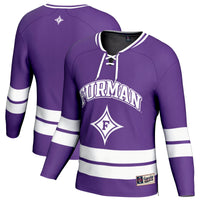 Furman Paladins Hockey Jersey, Purple Sportswear Jersey Shirt, Long Sleeve Hockey Sweater Jersey, Casual Gift for Men