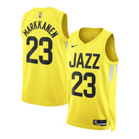 Utah Jazz Basketball Jersey, Lauri Markkanen Swingman Sportswear Jersey Shirt, Sleeveless Athletic Tank Jersey, Casual Gift for Men