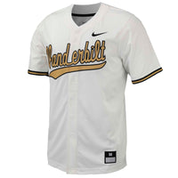 Vanderbilt Commodores Baseball Jersey, White Replica Sportswear Jersey Shirt, Lightweight Breathable Athletic Jersey, Casual Gift for Men