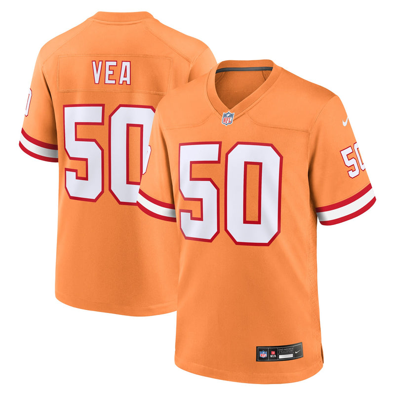 Vita Vea Tampa Bay Buccaneers Football Jersey, Orange Game Sportswear Jersey Shirt, Lightweight Breathable Athletic Jersey, Casual Gift for Men