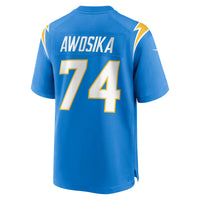 Kayode Awosika Los Angeles Chargers Football Jersey, Powder Sportswear Jersey Shirt, Lightweight Breathable Athletic Jersey, Casual Gift for Men
