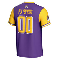ECU Pirates Softball Jersey, Purple Lightweight Sportswear Jersey Shirt, Lightweight Breathable Athletic Jersey, Casual Gift for Men