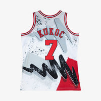 Chicago Bulls Basketball Jersey, White Swingman Sportswear Jersey Shirt, Sleeveless Athletic Tank Jersey, Casual Gift for Men, Style 204330086