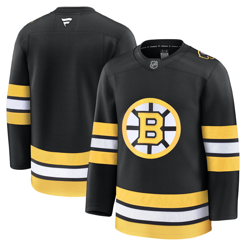 Boston Bruins Hockey Jersey, Black Premium Home Sportswear Jersey Shirt, Long Sleeve Hockey Sweater Jersey, Casual Gift for Men, Style 203133888