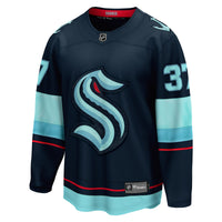Yanni Gourde Seattle Kraken Hockey Jersey, Blue Breakaway Home Sportswear Jersey Shirt, Long Sleeve Hockey Sweater Jersey, Casual Gift for Men