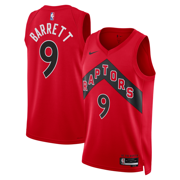 Toronto Raptors Icon Edition Swingman Jersey - Red - RJ Barrett