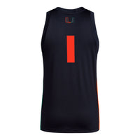 Miami Hurricanes Basketball Jersey, Black Swingman Sportswear Jersey Shirt, Sleeveless Athletic Tank Jersey, Casual Gift for Men