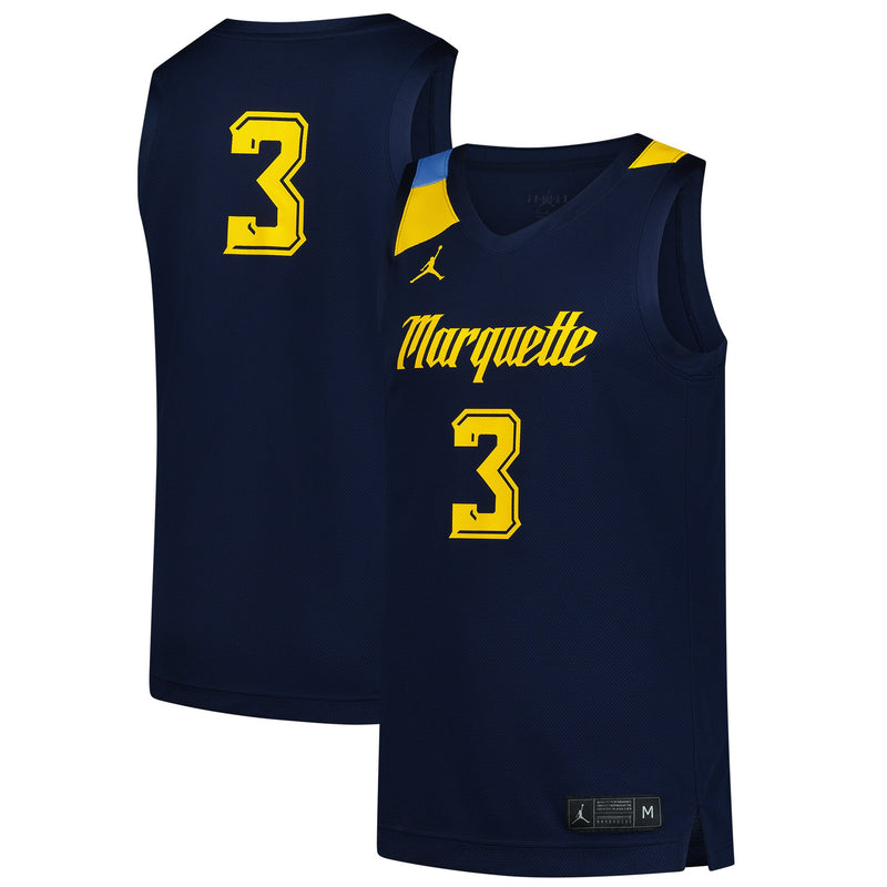 Marquette Golden Eagles Basketball Jersey, Navy Replica Sportswear Jersey Shirt, Sleeveless Athletic Tank Jersey, Casual Gift for Men