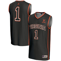 Virginia Cavaliers Basketball Jersey, Black Lightweight Sportswear Jersey Shirt, Sleeveless Athletic Tank Jersey, Casual Gift for Men