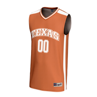 Texas Longhorns Basketball Jersey, Burnt Orange Fashion Sportswear Jersey Shirt, Sleeveless Athletic Tank Jersey, Casual Gift for Men