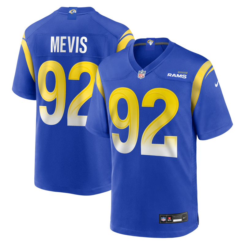 Harrison Mevis Los Angeles Rams Football Jersey, Royal Game Sportswear Jersey Shirt, Lightweight Breathable Athletic Jersey, Casual Gift for Men