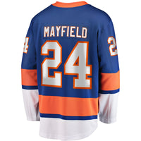 Scott Mayfield New York Islanders Hockey Jersey, Royal Breakaway Sportswear Jersey Shirt, Long Sleeve Hockey Sweater Jersey, Casual Gift for Men