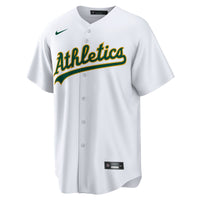Athletics Baseball Jersey, White Replica Sportswear Jersey Shirt, Lightweight Breathable Athletic Jersey, Casual Gift for Men, Style 4784235