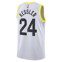 Walker Kessler Utah Jazz Basketball Jersey, White Swingman Sportswear Jersey Shirt, Sleeveless Athletic Tank Jersey, Casual Gift for Men