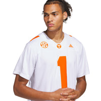 Tennessee Volunteers Football Jersey, White Away Sportswear Jersey Shirt, Lightweight Breathable Athletic Jersey, Casual Gift for Men