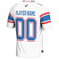 Kansas Jayhawks Football Jersey, White Sportswear Jersey Shirt, Lightweight Breathable Athletic Jersey, Casual Gift for Men, Style 5255607