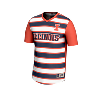 Illinois Fighting Illini Lightweight Soccer Jersey, Orange Sportswear Jersey Shirt, Lightweight Breathable Athletic Jersey, Casual Gift for Men