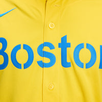 Boston Red Sox Baseball Jersey, Gold Limited Sportswear Jersey Shirt, Lightweight Breathable Athletic Jersey, Casual Gift for Men