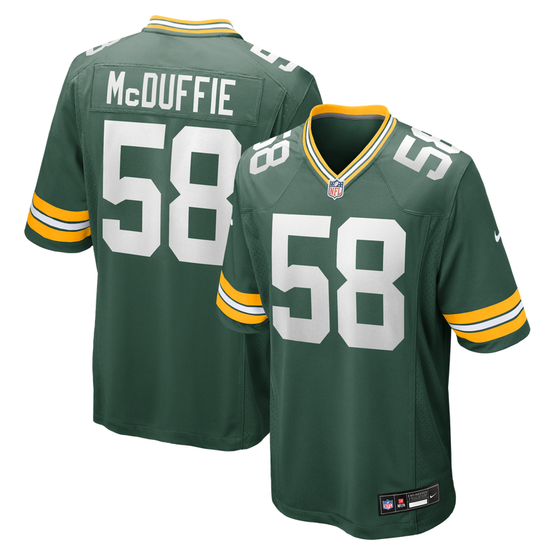 Isaiah McDuffie Green Bay Packers Football Jersey, Game Sportswear Jersey Shirt, Lightweight Breathable Athletic Jersey, Casual Gift for Men