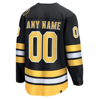 Boston Bruins Hockey Jersey, Black Breakaway Sportswear Jersey Shirt, Long Sleeve Hockey Sweater Jersey, Casual Gift for Men, Style 203376752